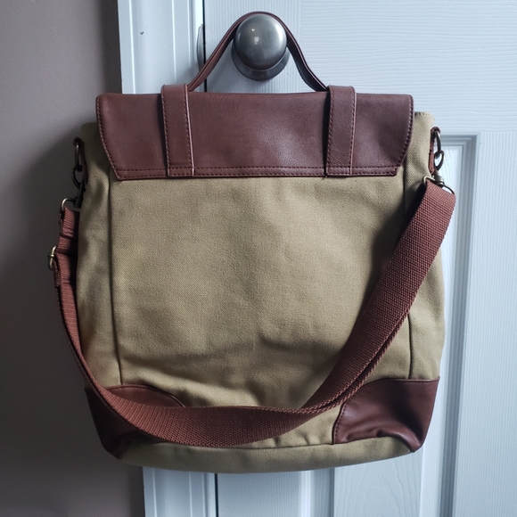 Brown and Tan Men's Bag - Picture 9 of 11